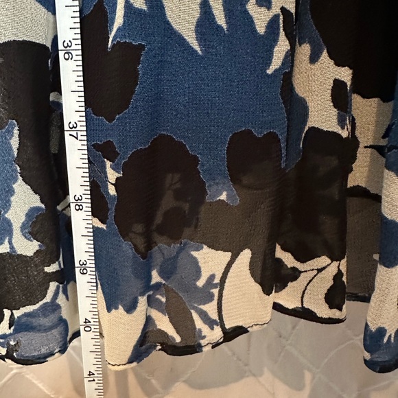 Beautiful Eva Blue black and blue dress, size 12 - Picture 5 of 6